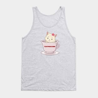 Catpuccino - Cat Pun Tank Top